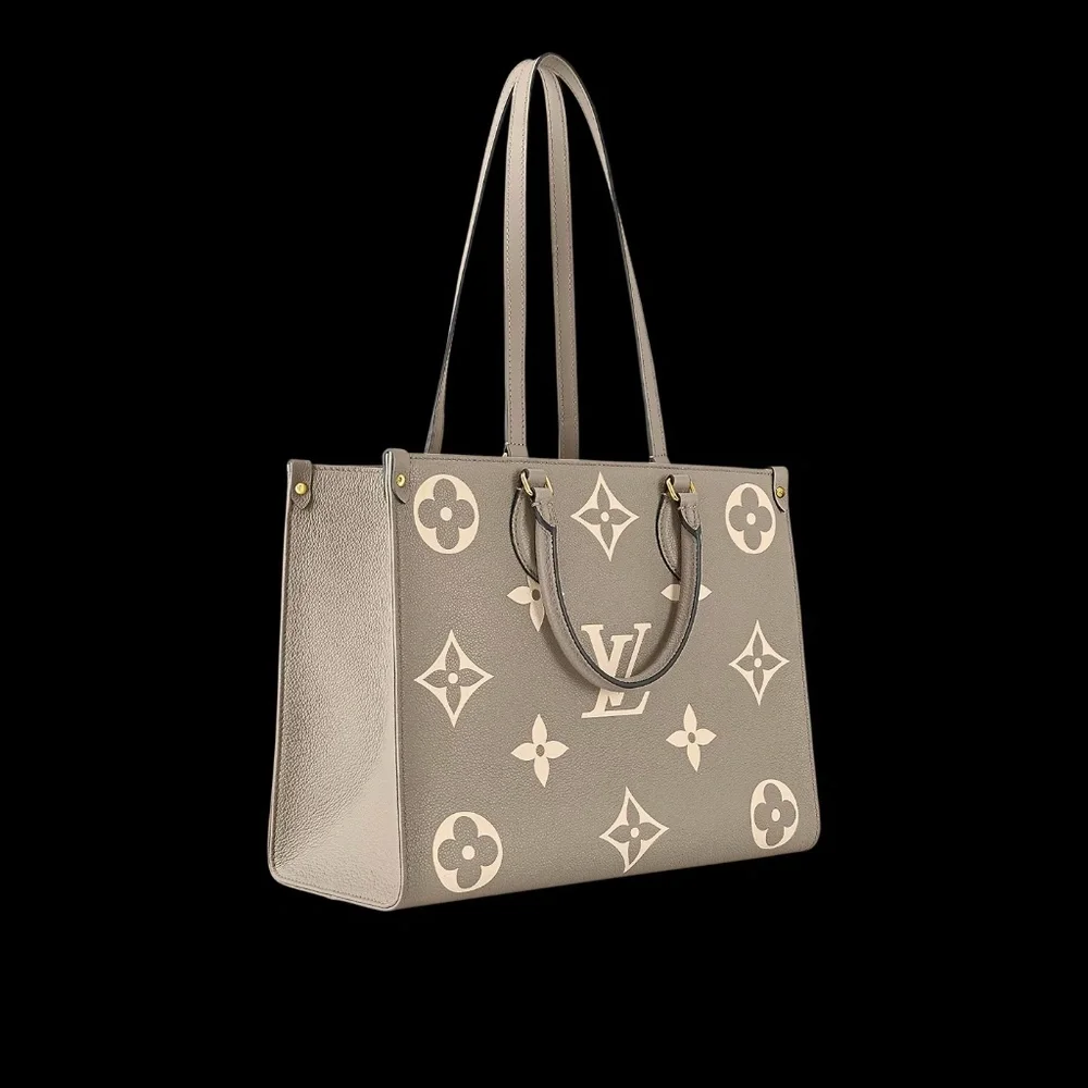 Louis Vuitton Beige Monogram Reverse OnTheGo Tote